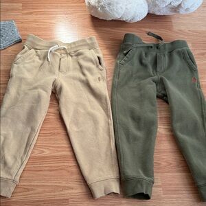 Jogger Pants - Tan and Olive Green
